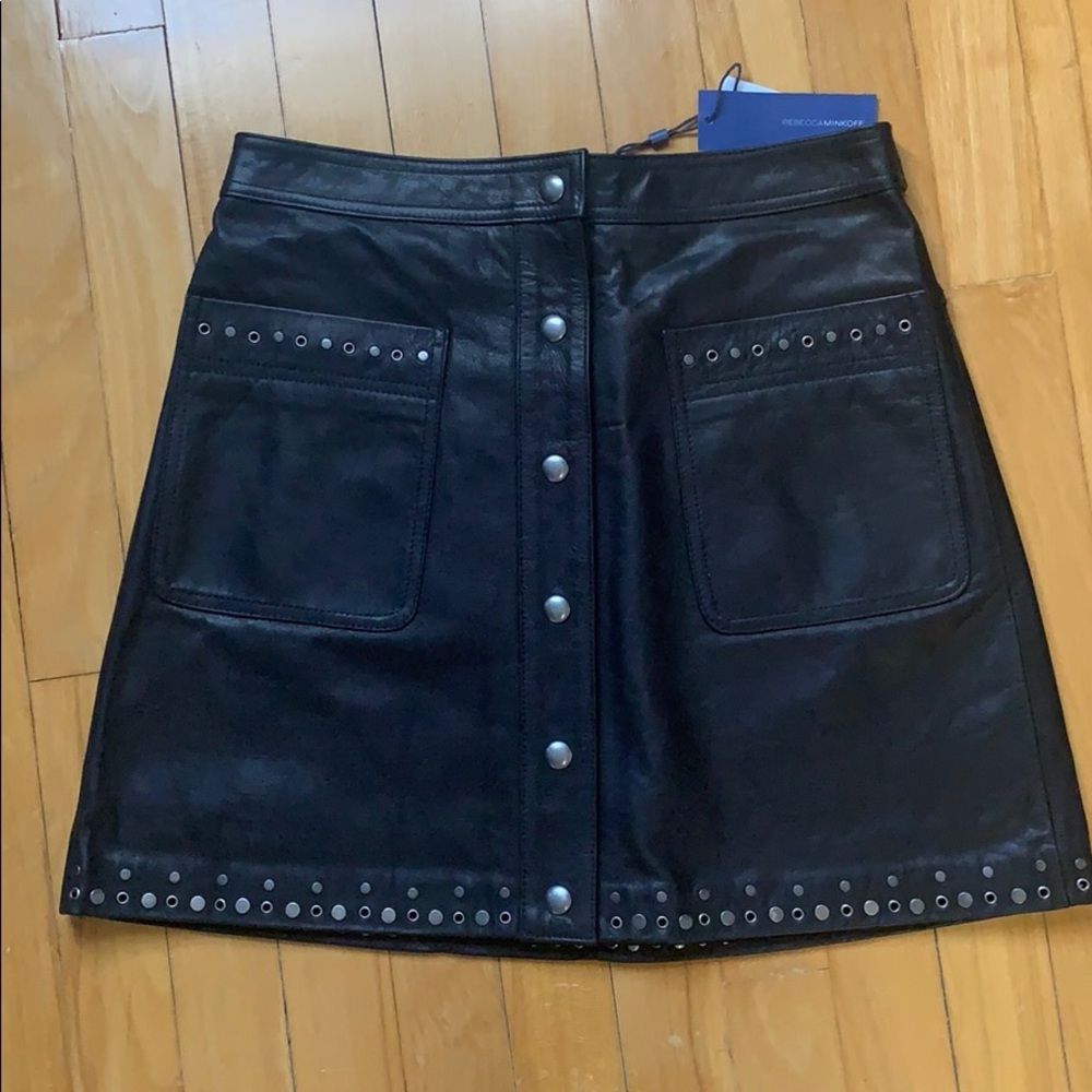 Rebecca Minkoff Leather Skirt